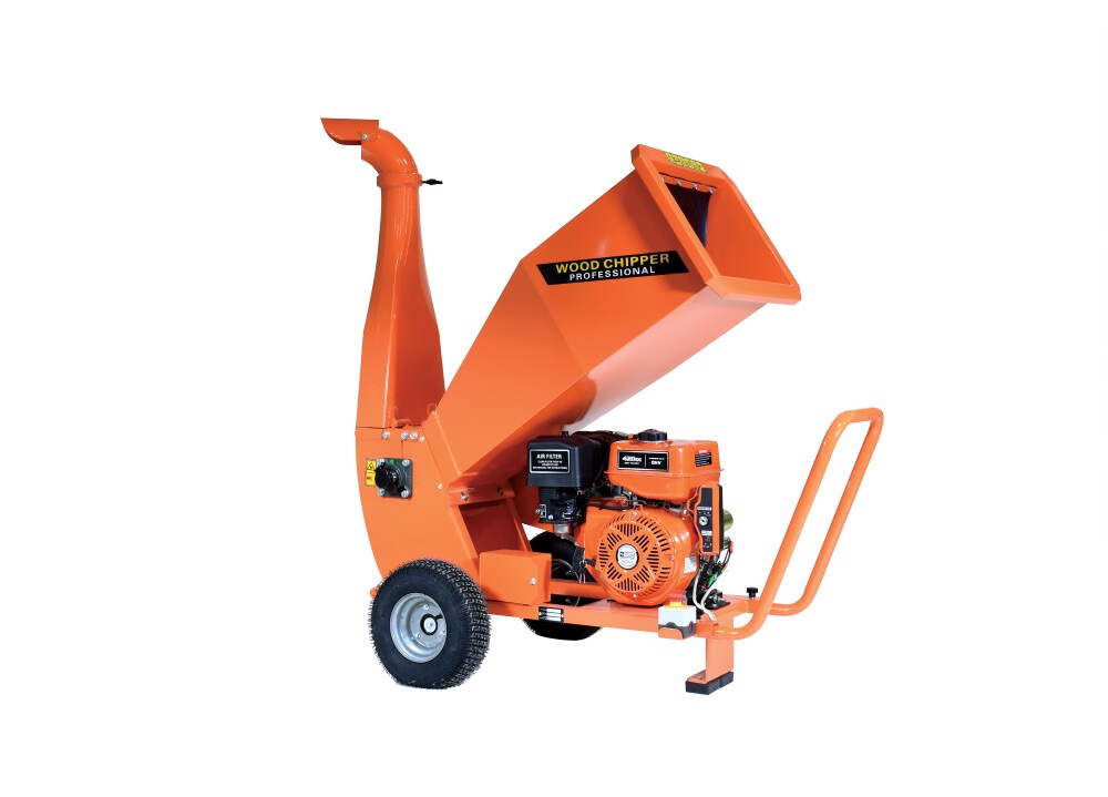 Déchiqueteuse à bois - 15HP Goulotte d'éjection pivotante